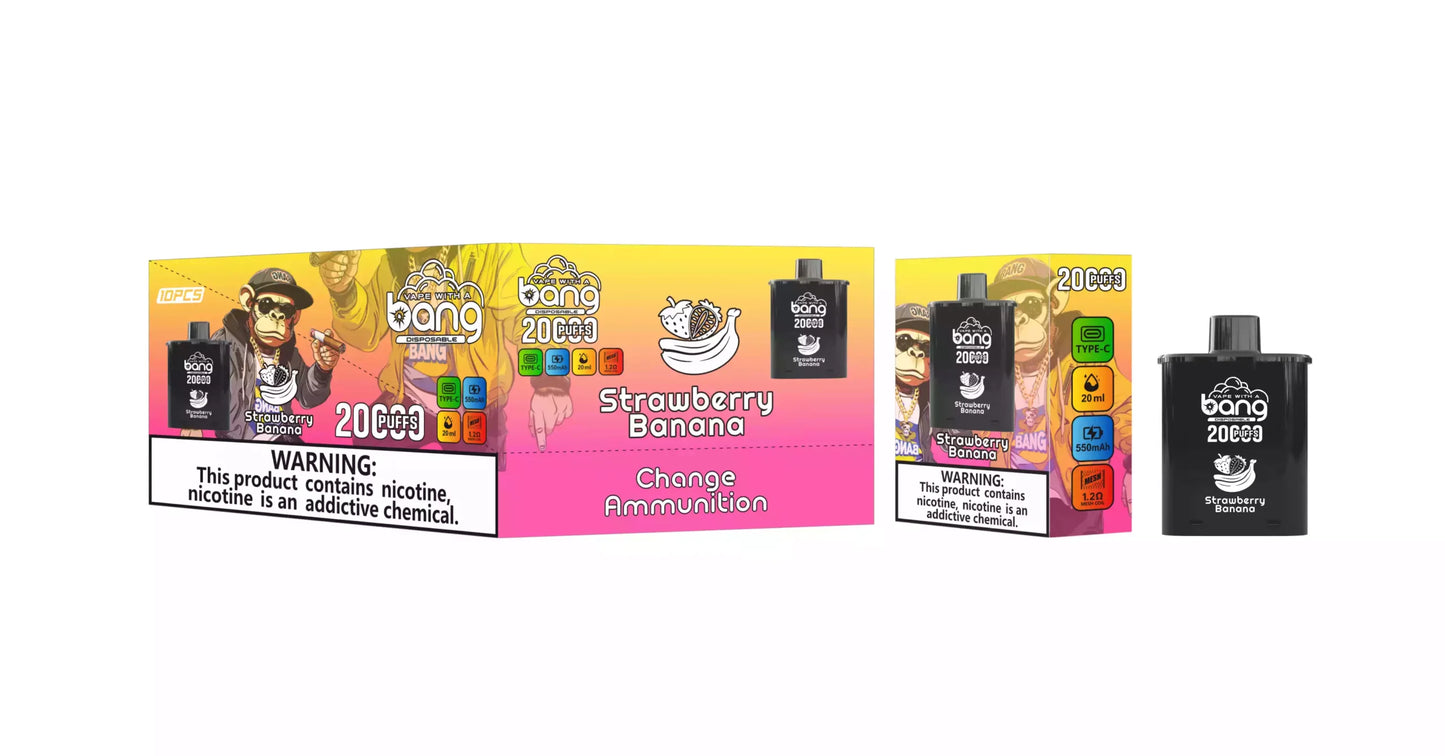 BANG 20000 Puffs DSK046 Change Cartridge Bulk Buy Rechargeable Disposable Vapes Wholesale
