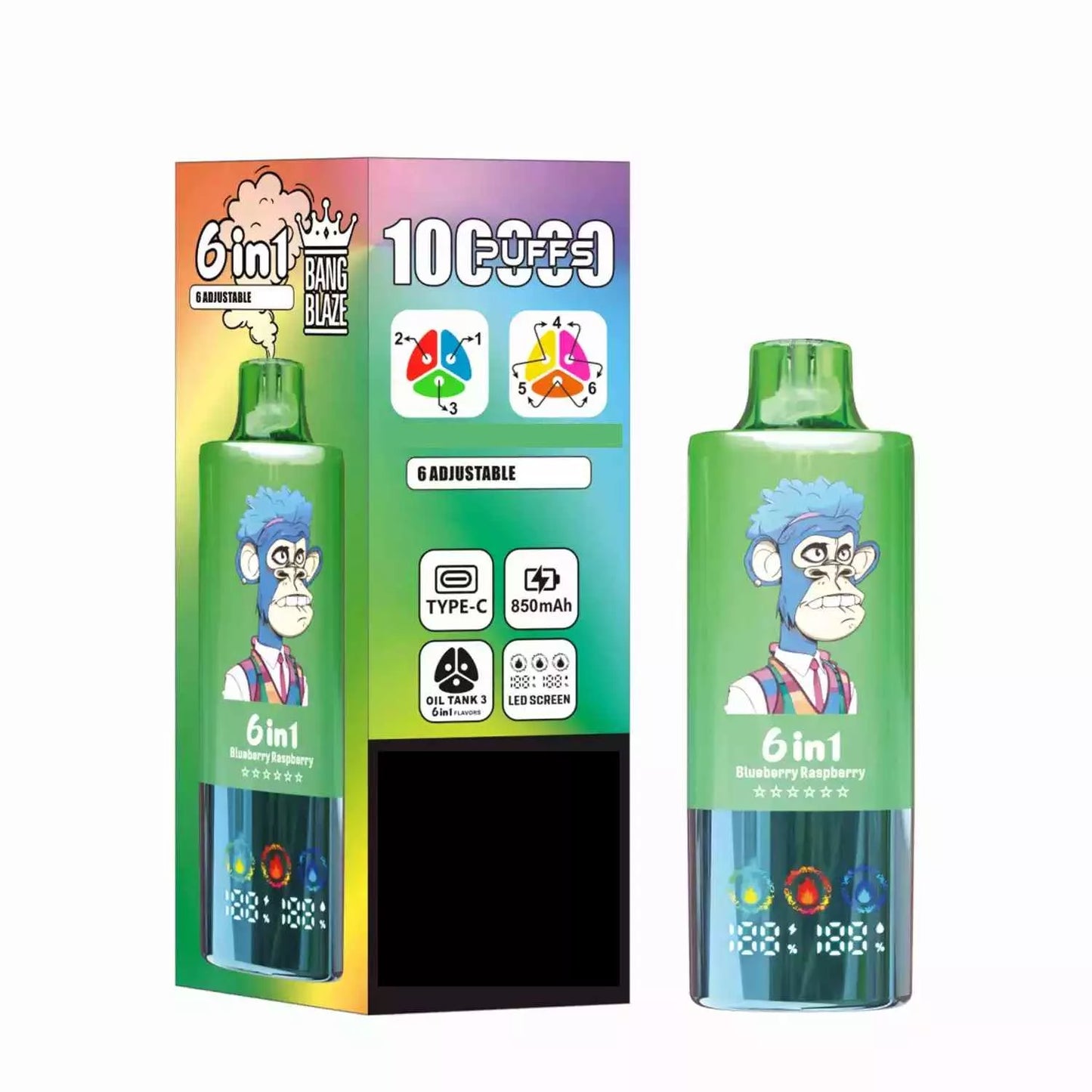 BANG BLAZE 100000 Puffs 6 Tastes DSK055 Bulk Buy Rechargeable Disposable Vapes Wholesale