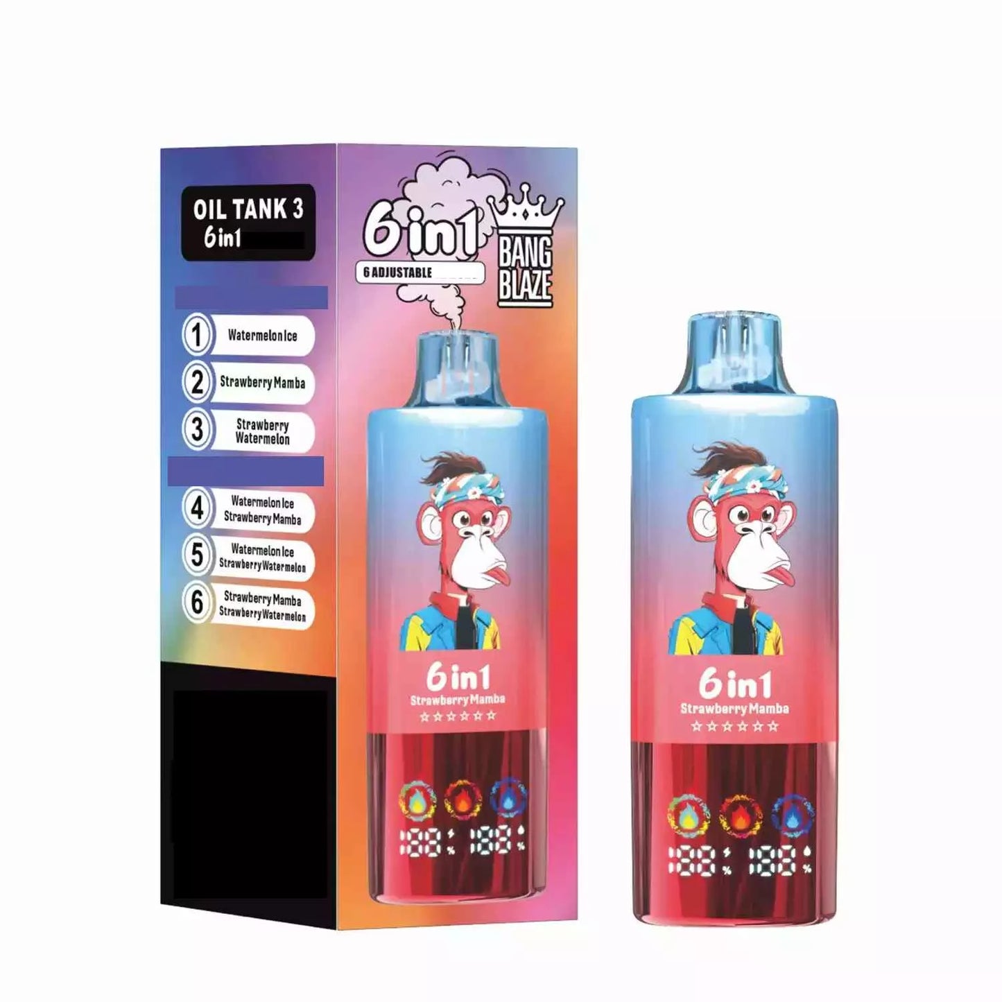BANG BLAZE 100000 Puffs 6 Tastes DSK055 Bulk Buy Rechargeable Disposable Vapes Wholesale