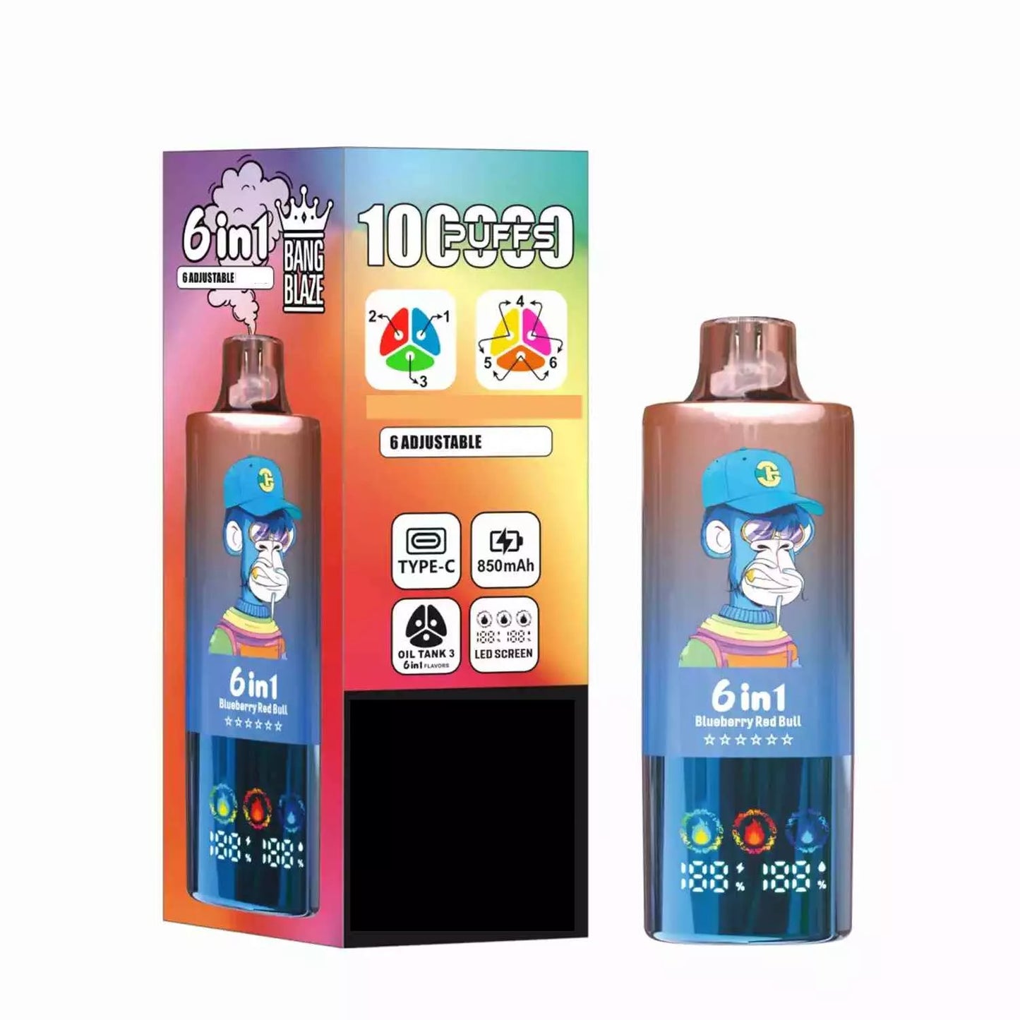 BANG BLAZE 100000 Puffs 6 Tastes DSK055 Bulk Buy Rechargeable Disposable Vapes Wholesale