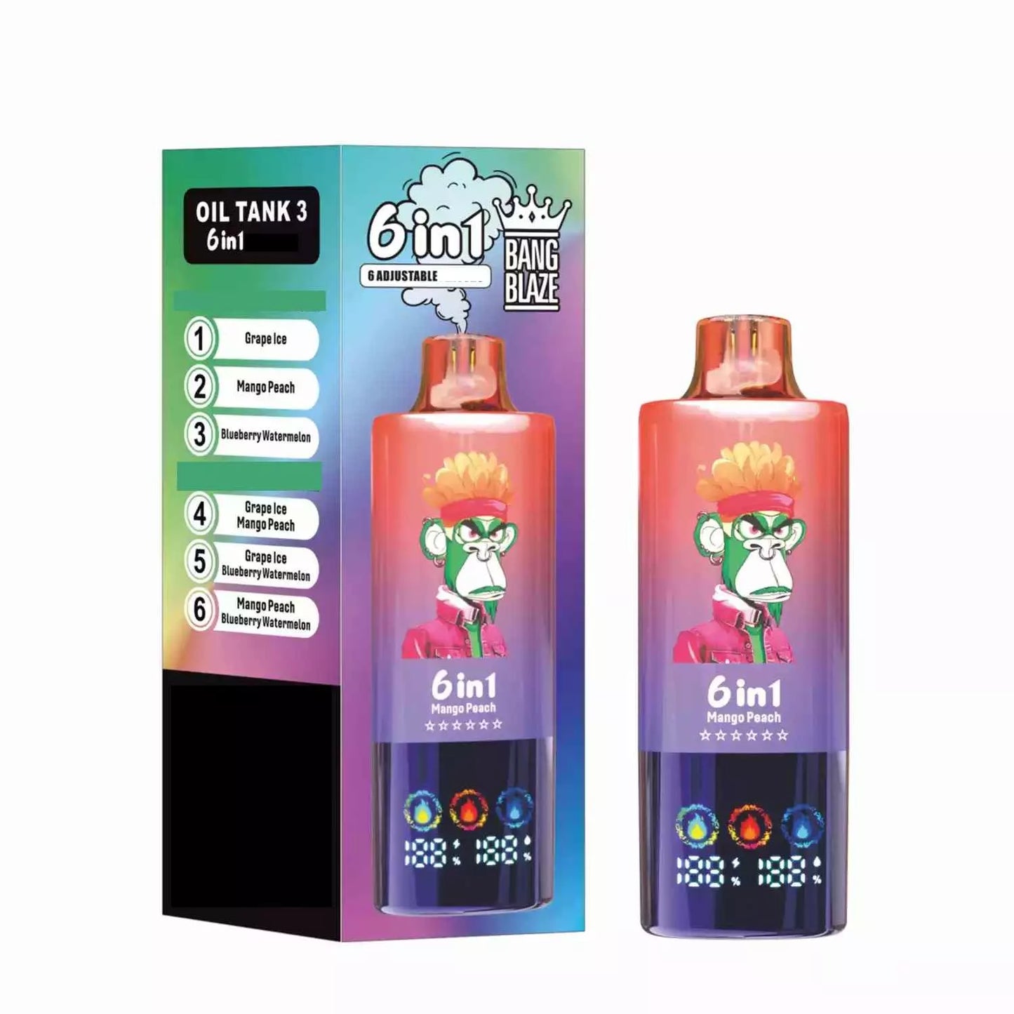 BANG BLAZE 100000 Puffs 6 Tastes DSK055 Bulk Buy Rechargeable Disposable Vapes Wholesale