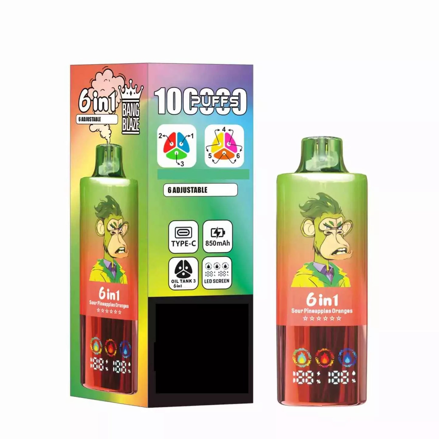 BANG BLAZE 100000 Puffs 6 Tastes DSK055 Bulk Buy Rechargeable Disposable Vapes Wholesale