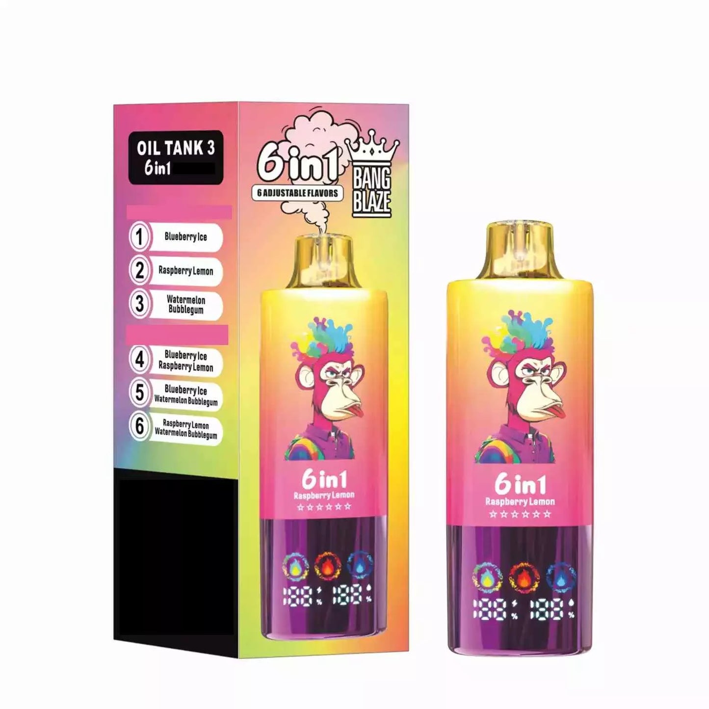 BANG BLAZE 100000 Puffs 6 Tastes DSK055 Bulk Buy Rechargeable Disposable Vapes Wholesale