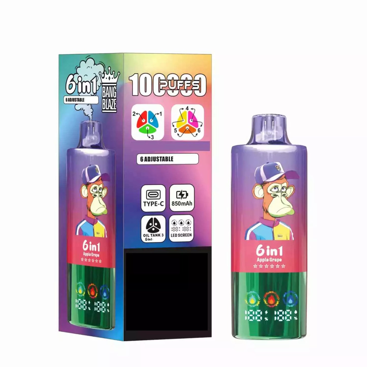 BANG BLAZE 100000 Puffs 6 Tastes DSK055 Bulk Buy Rechargeable Disposable Vapes Wholesale