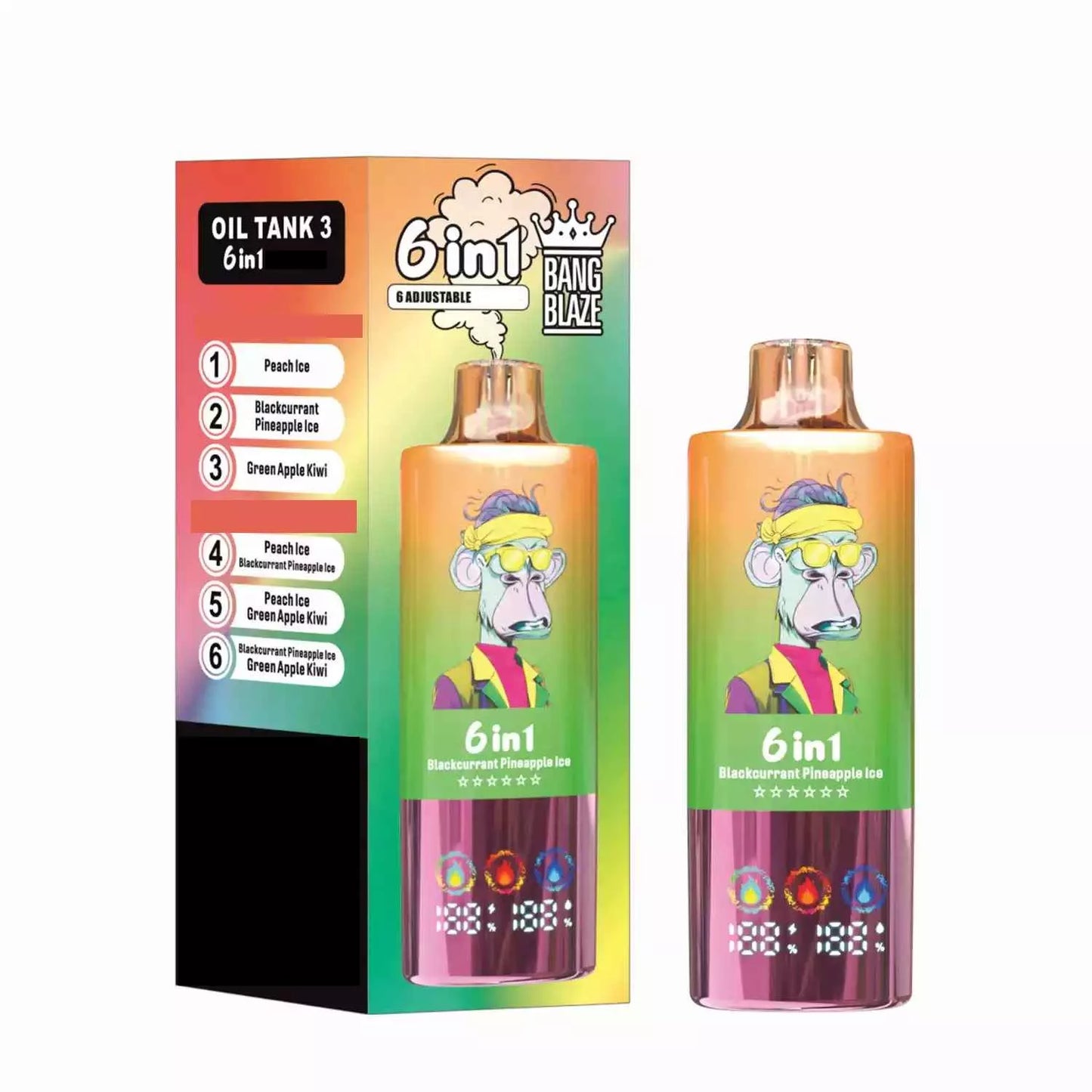 BANG BLAZE 100000 Puffs 6 Tastes DSK055 Bulk Buy Rechargeable Disposable Vapes Wholesale