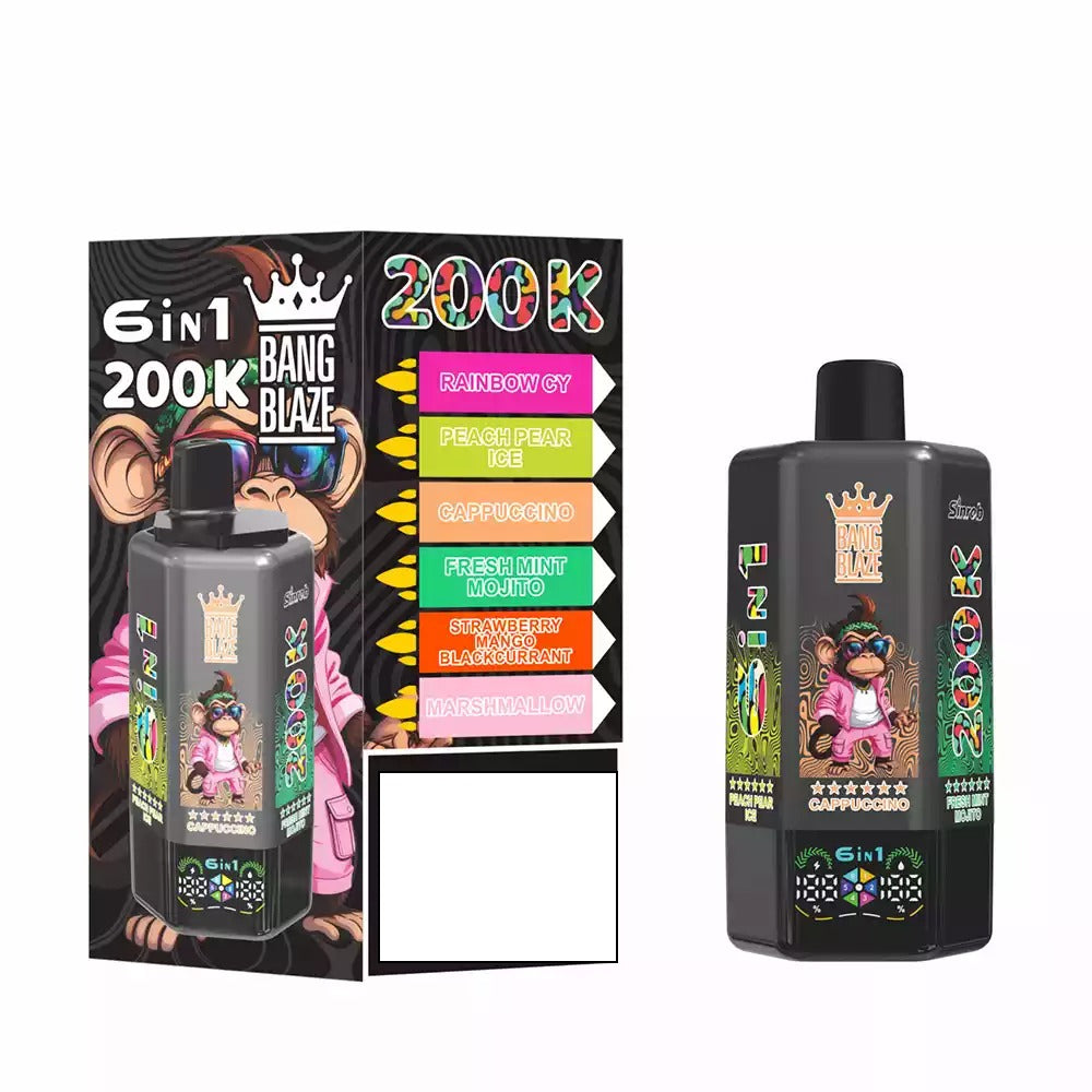 BANG BLAZE 200K DSK069 Disposable Vapes Wholesale Bulk Buy 200000 Puffs 6 In 1 Switchable Dual Mesh