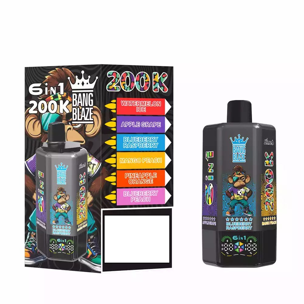BANG BLAZE 200K DSK069 Disposable Vapes Wholesale Bulk Buy 200000 Puffs 6 In 1 Switchable Dual Mesh