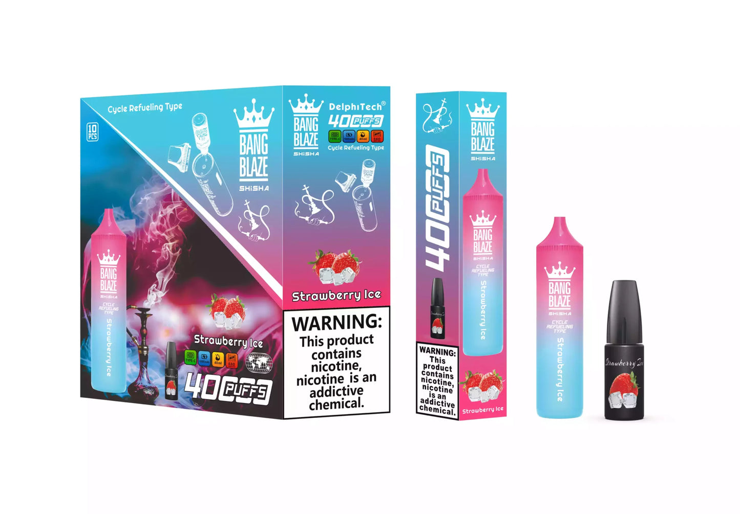 BANG BLAZE SHISHA 40000 Puffs DSK040 Bulk Buy Rechargeable 40K Disposable Vapes Wholesale