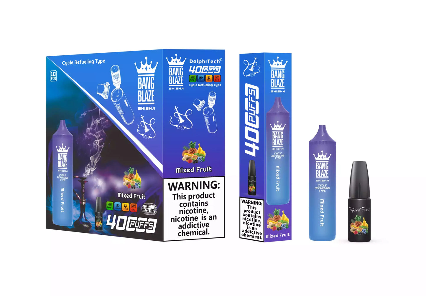 BANG BLAZE SHISHA 40000 Puffs DSK040 Bulk Buy Rechargeable 40K Disposable Vapes Wholesale