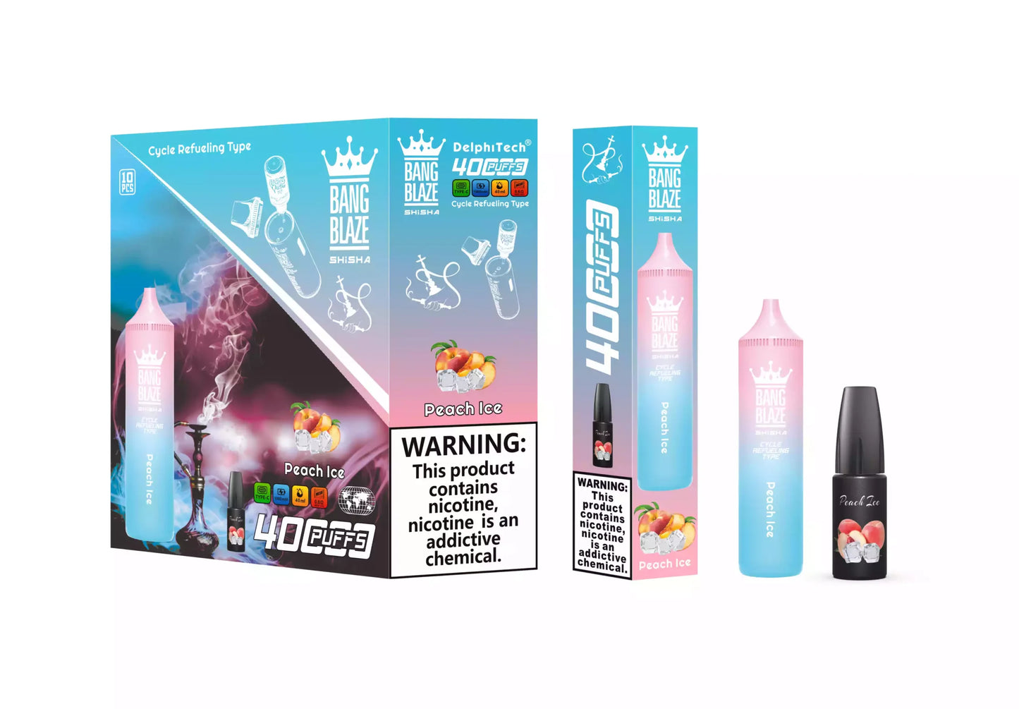 BANG BLAZE SHISHA 40000 Puffs DSK040 Bulk Buy Rechargeable 40K Disposable Vapes Wholesale
