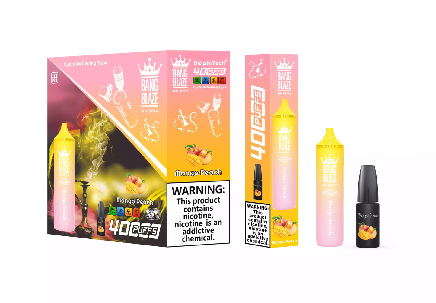 BANG BLAZE SHISHA 40000 Puffs DSK040 Bulk Buy Rechargeable 40K Disposable Vapes Wholesale