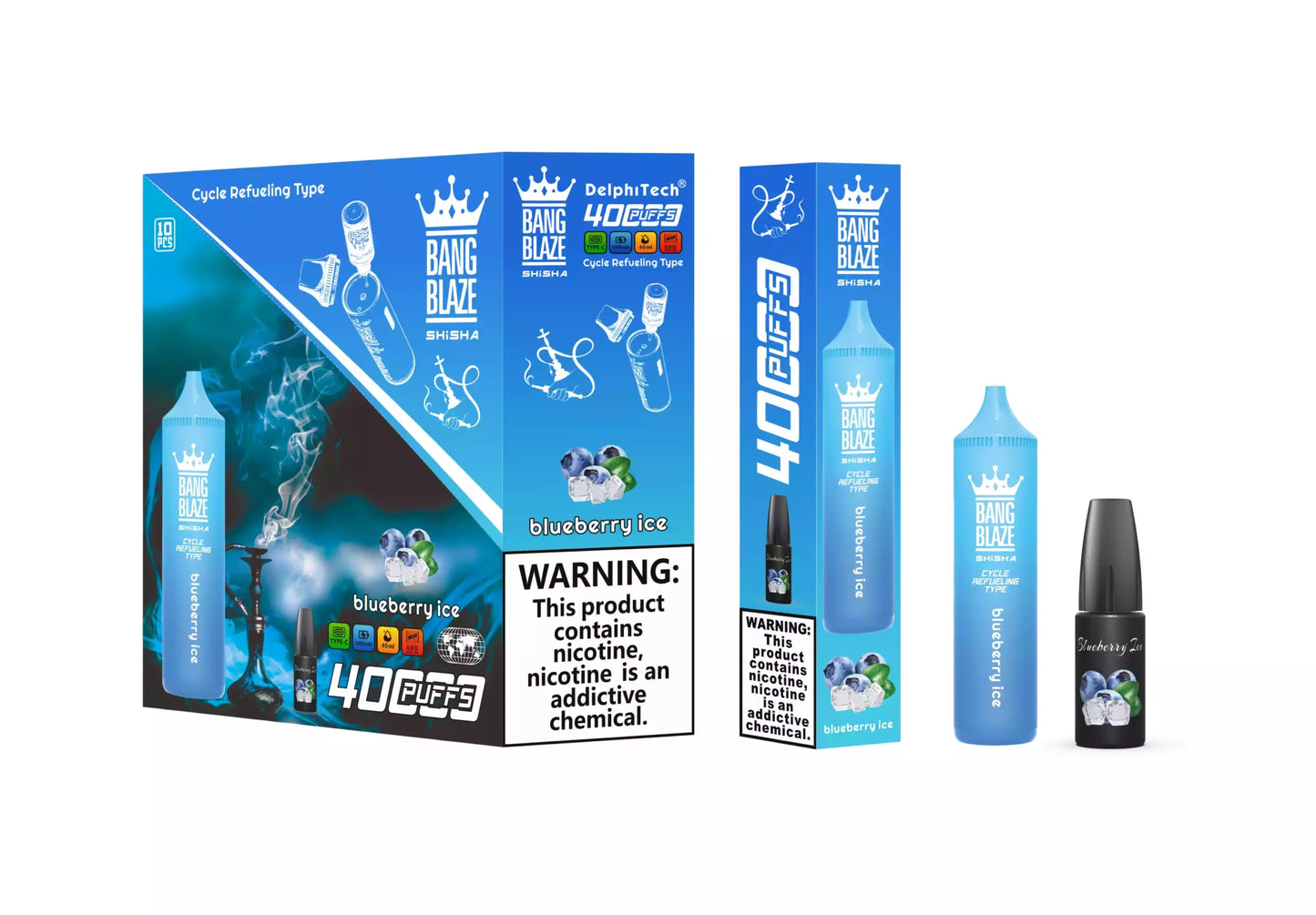 BANG BLAZE SHISHA 40000 Puffs DSK040 Bulk Buy Rechargeable 40K Disposable Vapes Wholesale