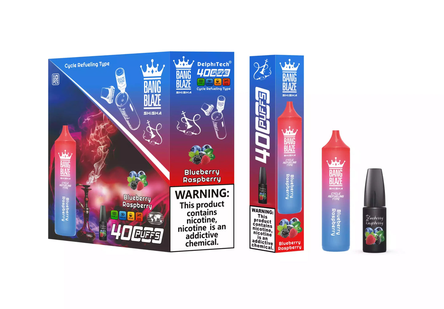 BANG BLAZE SHISHA 40000 Puffs DSK040 Bulk Buy Rechargeable 40K Disposable Vapes Wholesale