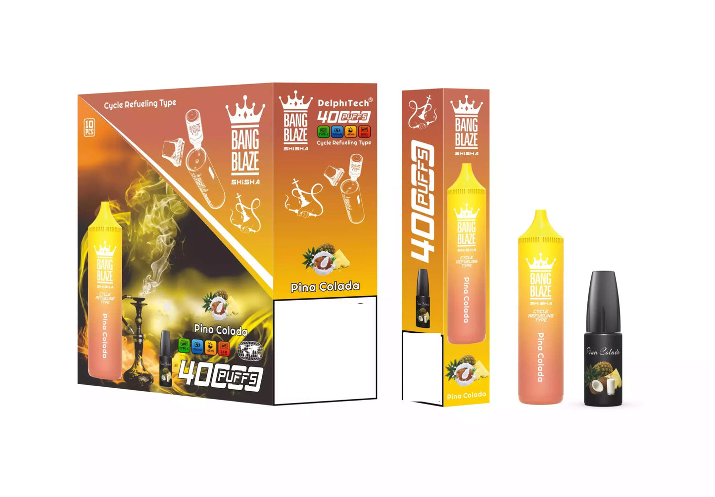BANG BLAZE SHISHA 40000 Puffs DSK040 Bulk Buy Rechargeable 40K Disposable Vapes Wholesale