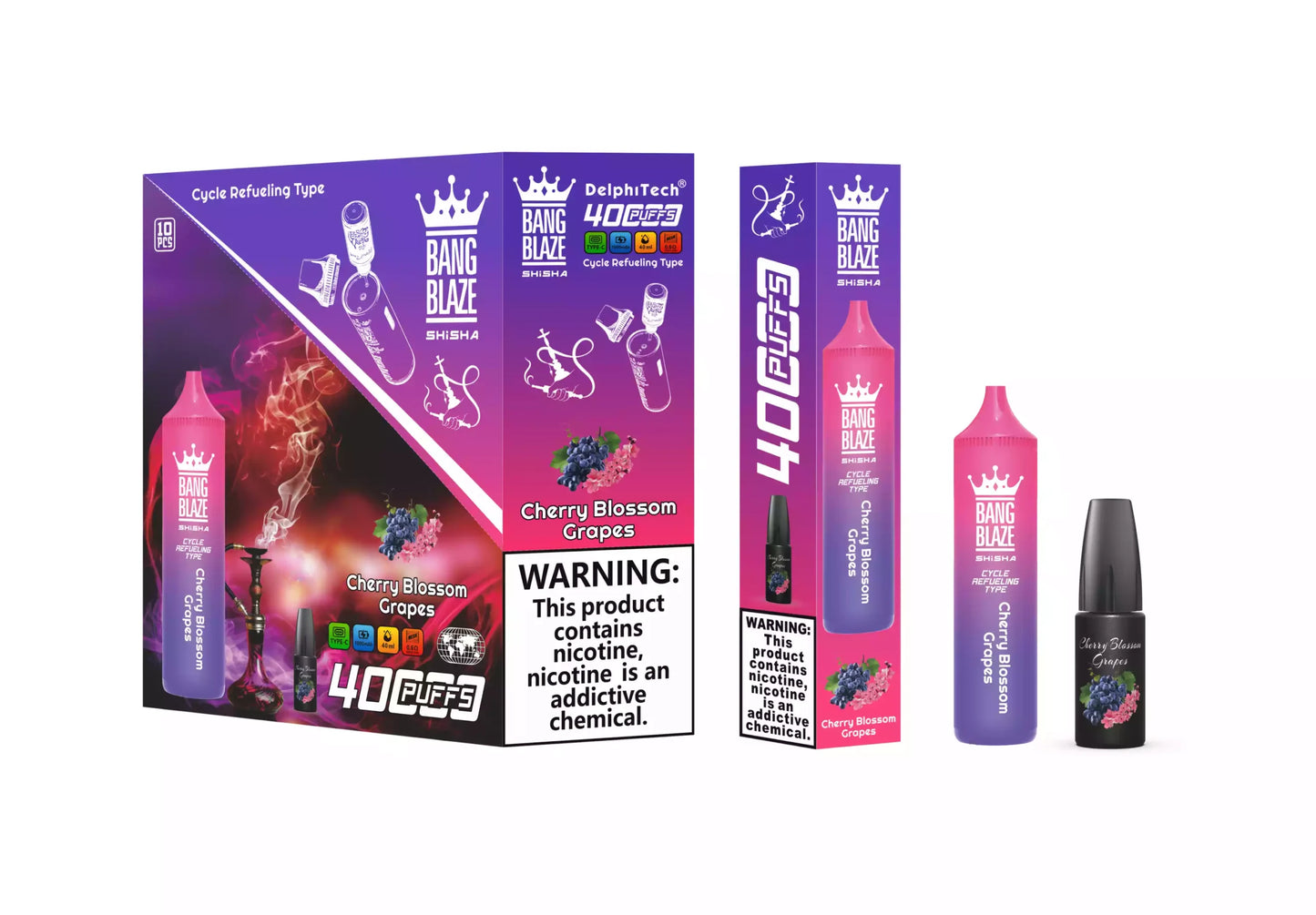 BANG BLAZE SHISHA 40000 Puffs DSK040 Bulk Buy Rechargeable 40K Disposable Vapes Wholesale