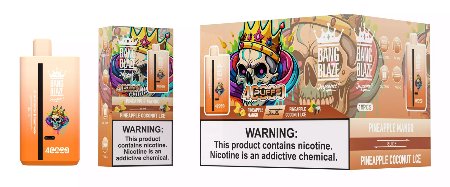 BANG BLAZE 40000 Puffs DSK041 Dual Tastes Bulk Buy Rechargeable Disposable Vapes Wholesale
