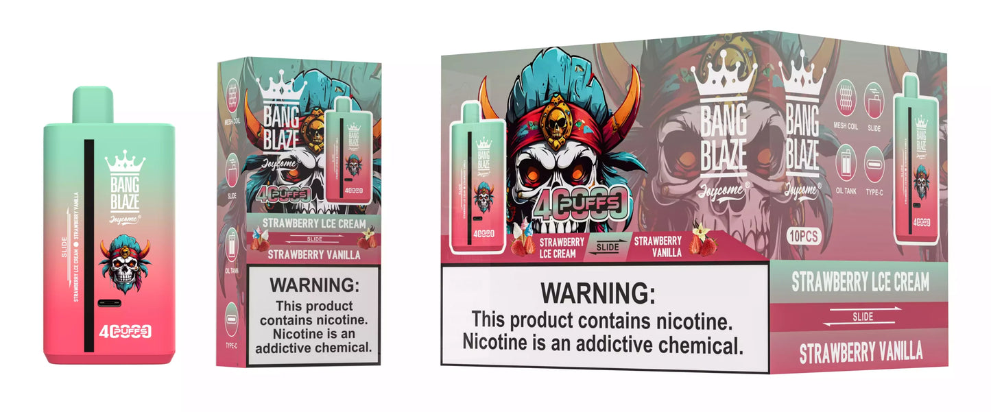 BANG BLAZE 40000 Puffs DSK041 Dual Tastes Bulk Buy Rechargeable Disposable Vapes Wholesale