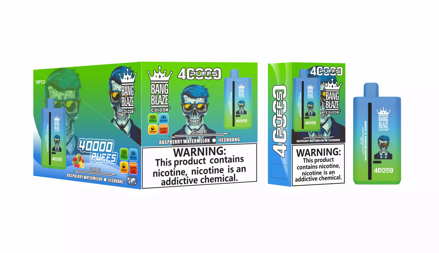 BANG BLAZE 40000 Puffs DSK041 Dual Tastes Bulk Buy Rechargeable Disposable Vapes Wholesale
