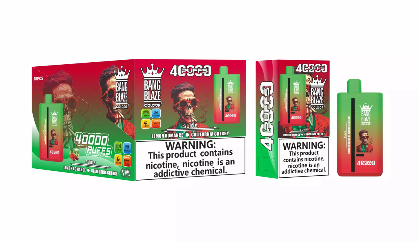 BANG BLAZE 40000 Puffs DSK041 Dual Tastes Bulk Buy Rechargeable Disposable Vapes Wholesale