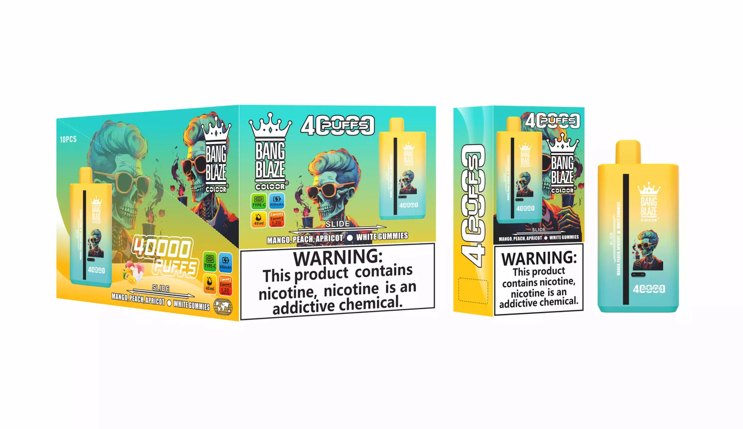 BANG BLAZE 40000 Puffs DSK041 Dual Tastes Bulk Buy Rechargeable Disposable Vapes Wholesale