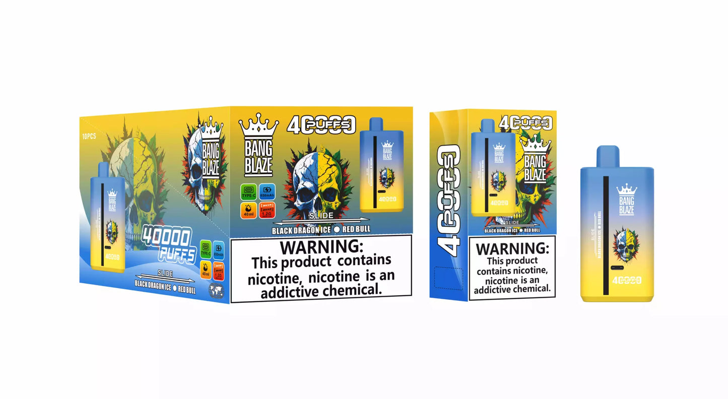 BANG BLAZE 40000 Puffs DSK041 Dual Tastes Bulk Buy Rechargeable Disposable Vapes Wholesale