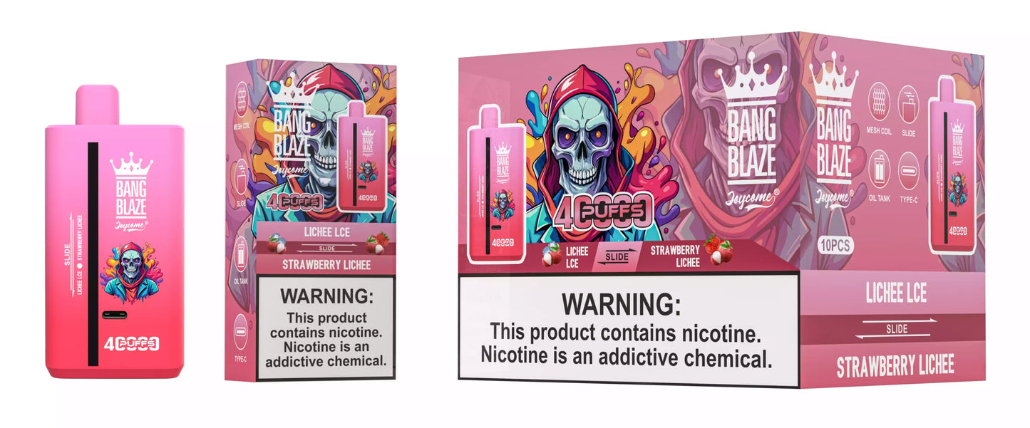 BANG BLAZE 40000 Puffs DSK041 Dual Tastes Bulk Buy Rechargeable Disposable Vapes Wholesale