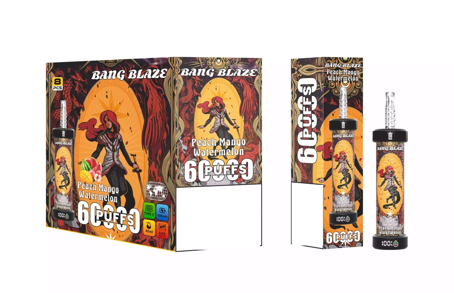 BANG BLAZE 60000 Puffs DSK051 Bulk Buy Rechargeable Disposable Vapes Wholesale