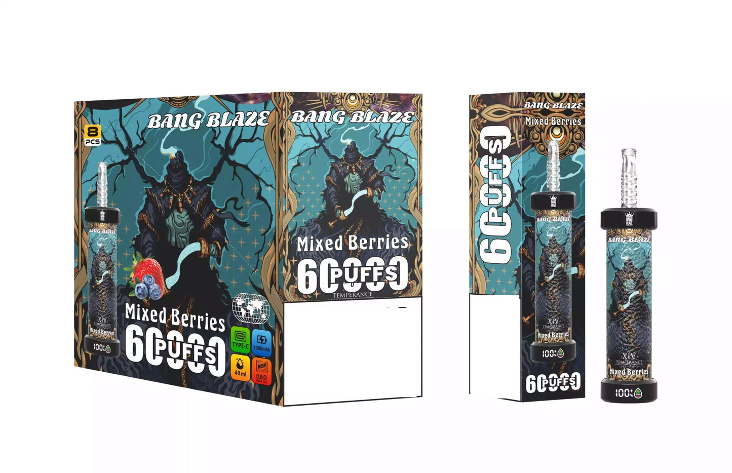 BANG BLAZE 60000 Puffs DSK051 Bulk Buy Rechargeable Disposable Vapes Wholesale