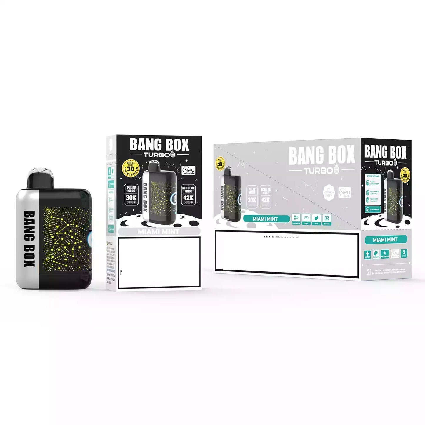 BANG BOX TURBO 42000 Puffs 3D Curved Display Bulk Buy Rechargeable Disposable Vapes Wholesale