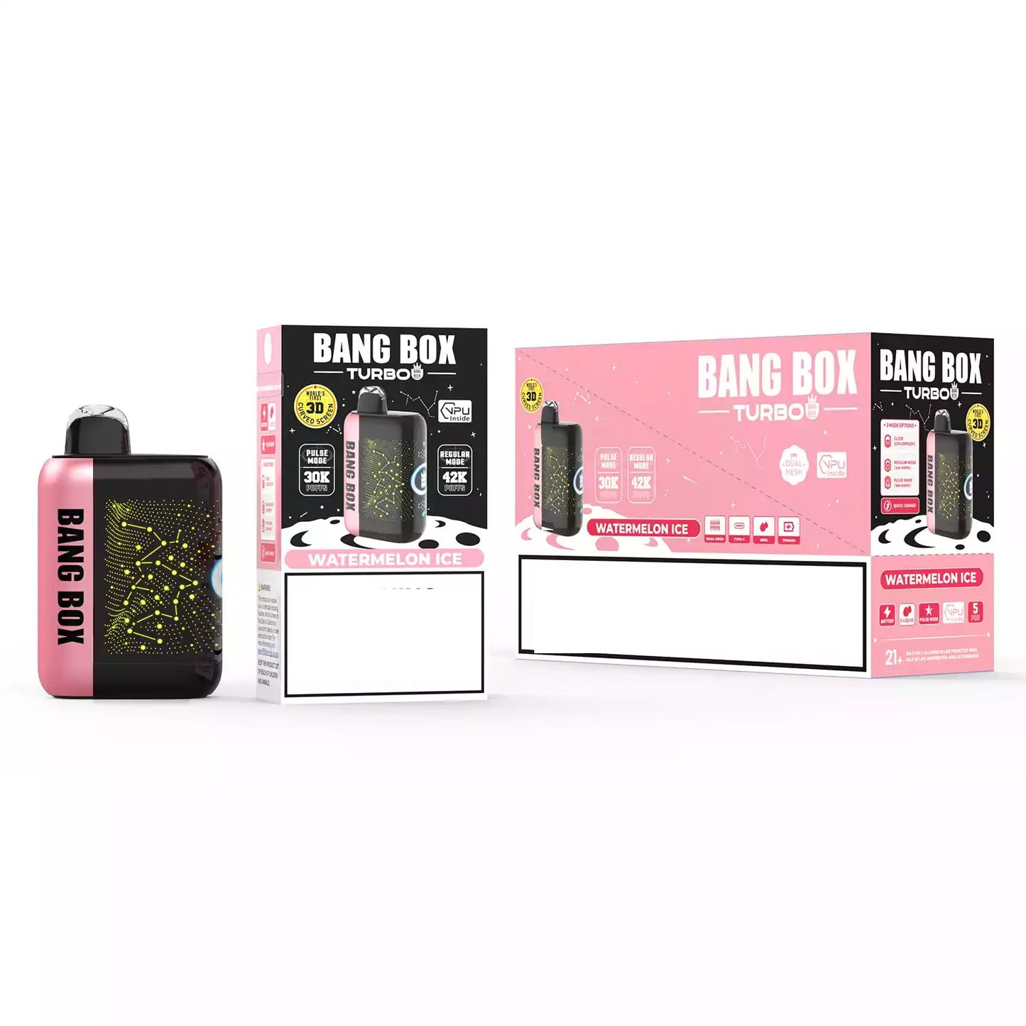BANG BOX TURBO 42000 Puffs 3D Curved Display Bulk Buy Rechargeable Disposable Vapes Wholesale