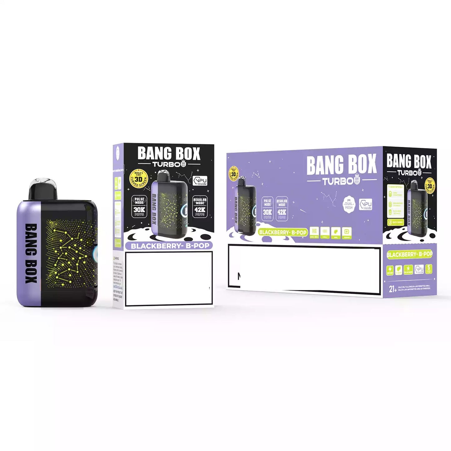 BANG BOX TURBO 42000 Puffs 3D Curved Display Bulk Buy Rechargeable Disposable Vapes Wholesale