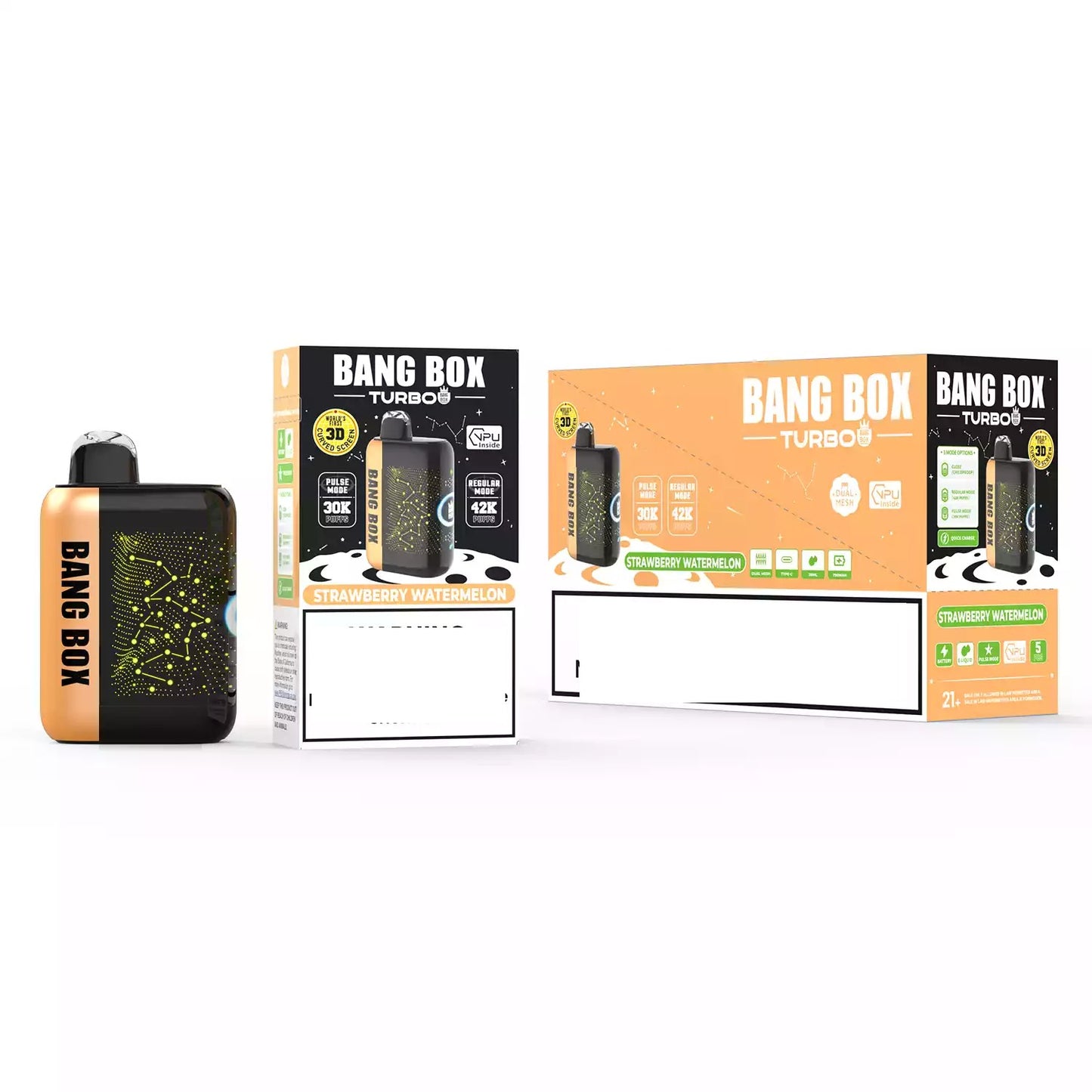 BANG BOX TURBO 42000 Puffs 3D Curved Display Bulk Buy Rechargeable Disposable Vapes Wholesale