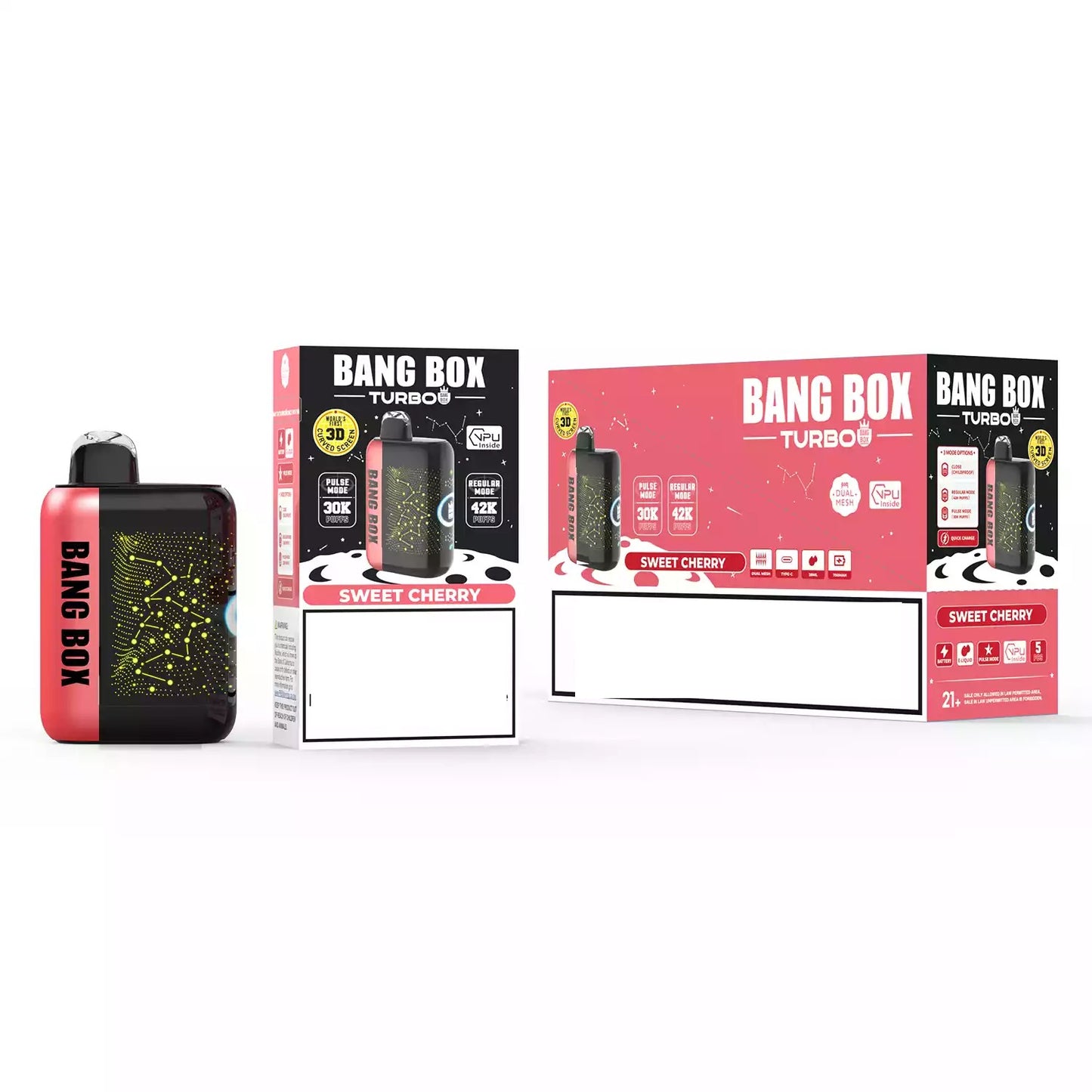 BANG BOX TURBO 42000 Puffs 3D Curved Display Bulk Buy Rechargeable Disposable Vapes Wholesale