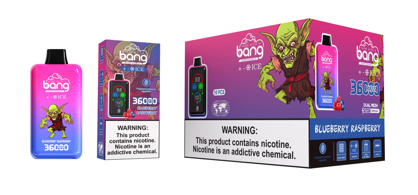 BANG DSK026 36000 Puffs Ice Blended Bulk Buy Rechargeable Disposable Vapes Wholesale