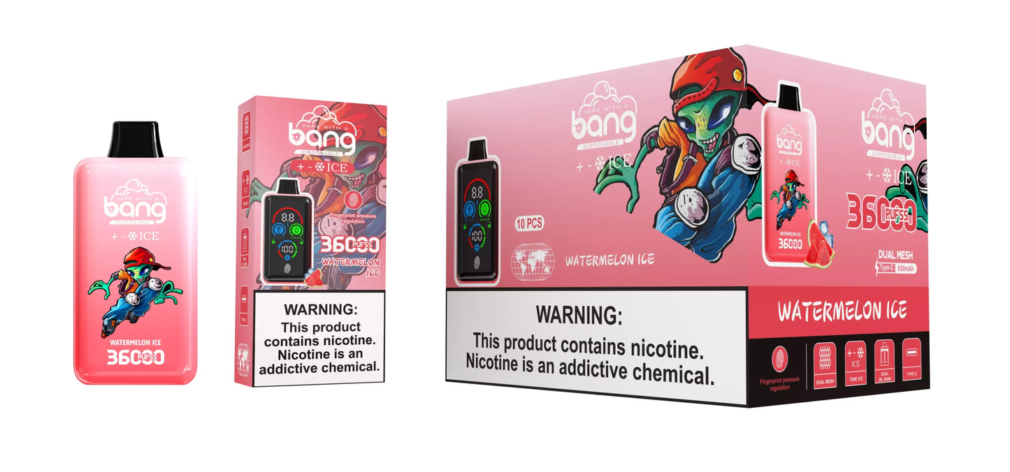BANG DSK026 36000 Puffs Ice Blended Bulk Buy Rechargeable Disposable Vapes Wholesale