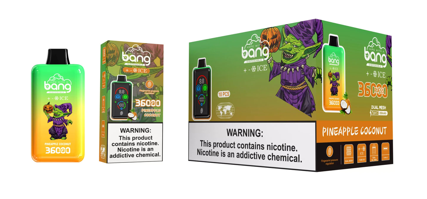 BANG DSK026 36000 Puffs Ice Blended Bulk Buy Rechargeable Disposable Vapes Wholesale