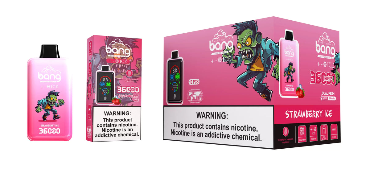 BANG DSK026 36000 Puffs Ice Blended Bulk Buy Rechargeable Disposable Vapes Wholesale