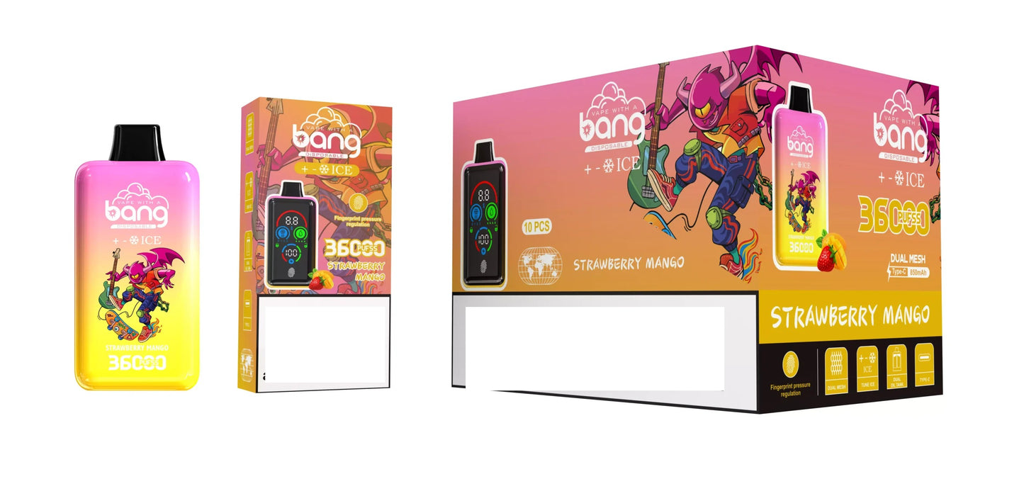 BANG DSK026 36000 Puffs Ice Blended Bulk Buy Rechargeable Disposable Vapes Wholesale