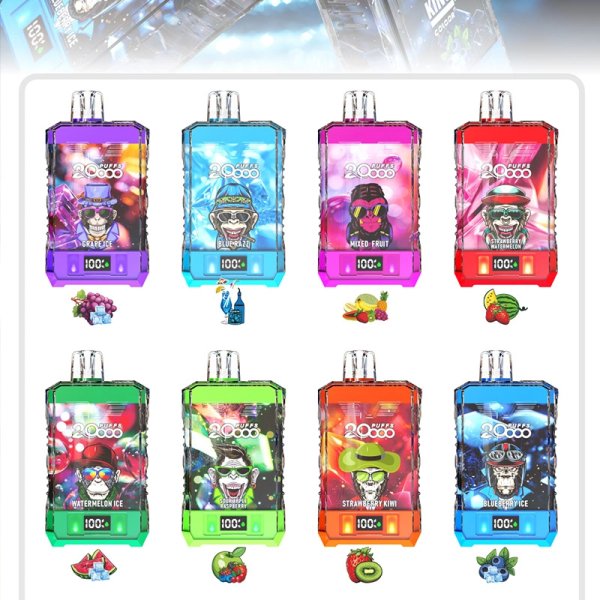 2024 Hot Sale Bang King 20000 Puffs Crystal E Cigarettes Disposable Vape Pen Bang E-cigs-850mAh Battery. 36ml E-liquid. Multiple Nicotine 12 Flavors