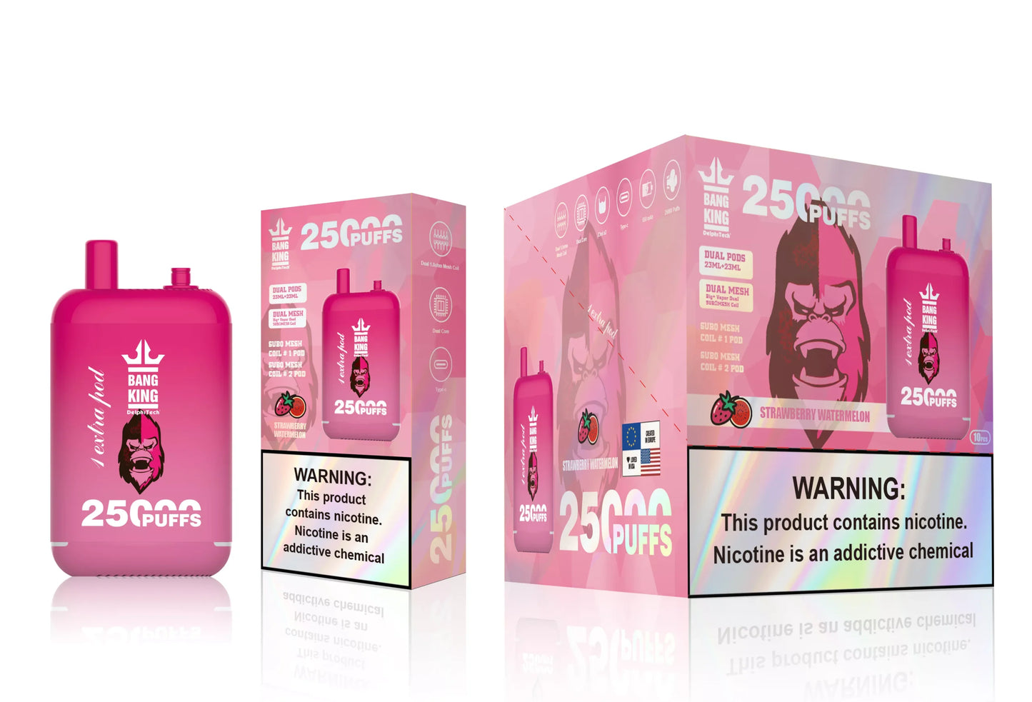 BANG KING 25000 Puffs Bulk Buy Rechargeable Disposable Vapes Wholesale