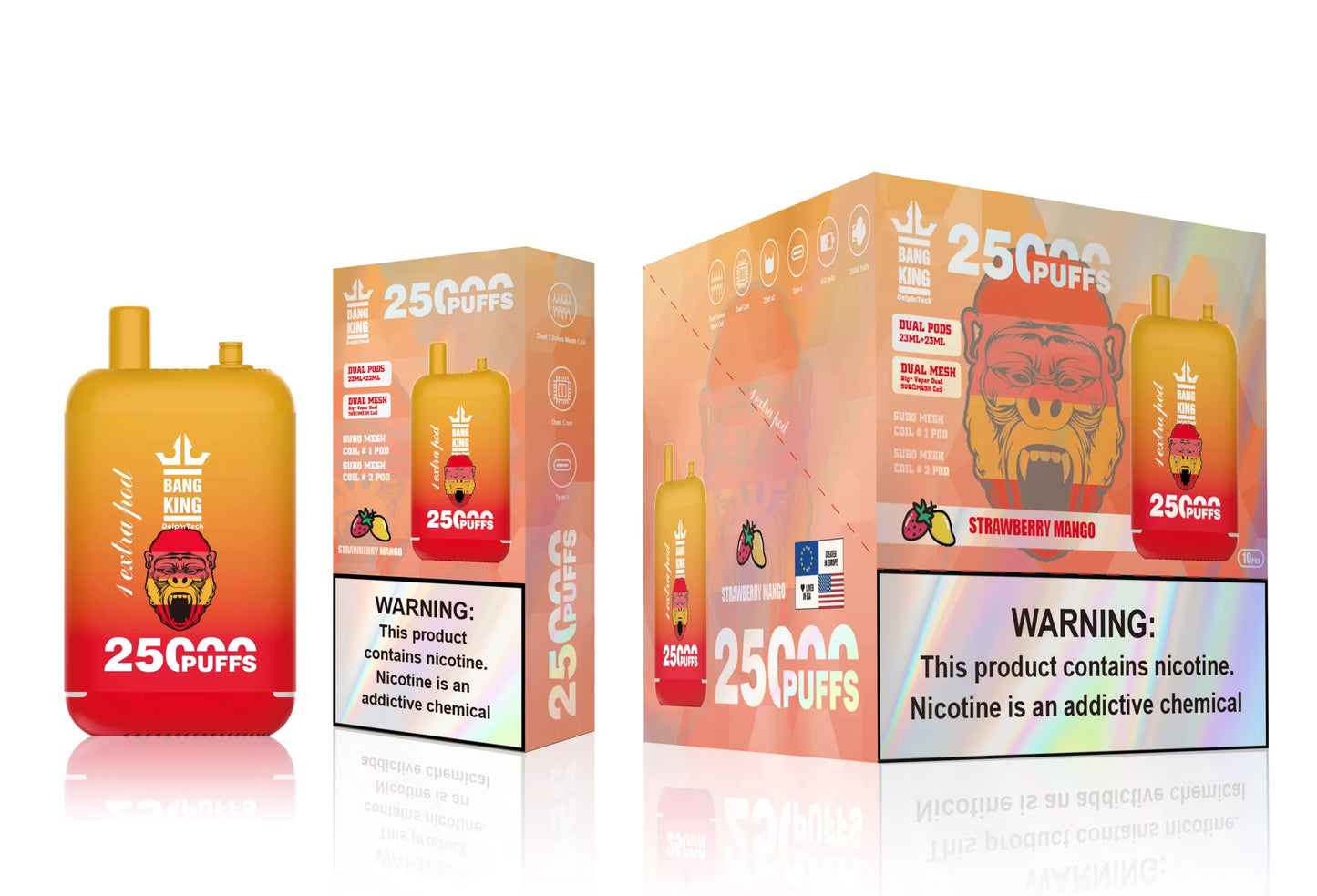 BANG KING 25000 Puffs Bulk Buy Rechargeable Disposable Vapes Wholesale