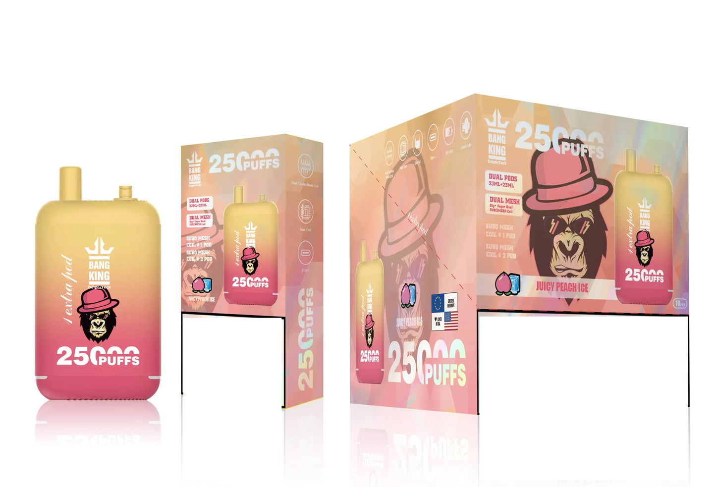 BANG KING 25000 Puffs Bulk Buy Rechargeable Disposable Vapes Wholesale