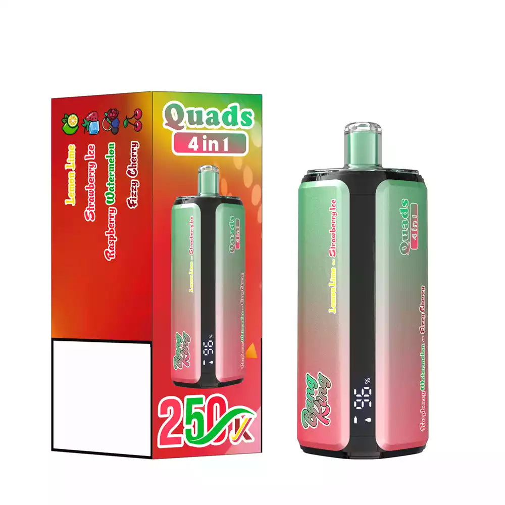 BANG KING 250K Puffs DSK074 Quads 4 In 1 Tastes Disposable Vapes Wholesale Bulk Buy 250000 Puffs Quad System Mesh Coil