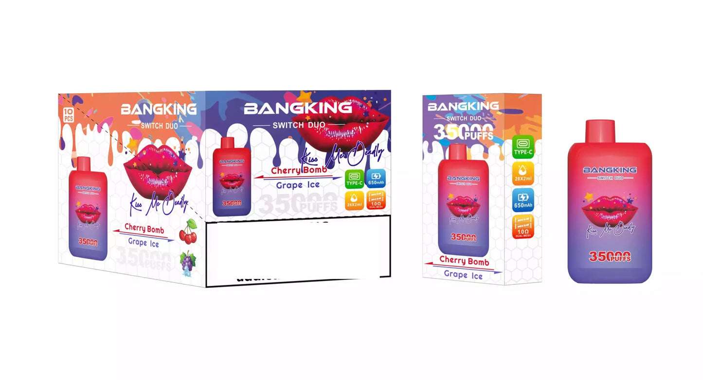 BANG KING 35000 Puffs DSK045 Dual Tastes Switch Bulk Buy Rechargeable Disposable Vapes Wholesale