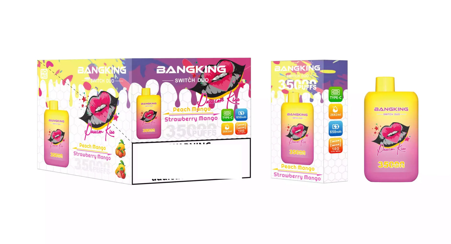 BANG KING 35000 Puffs DSK045 Dual Tastes Switch Bulk Buy Rechargeable Disposable Vapes Wholesale