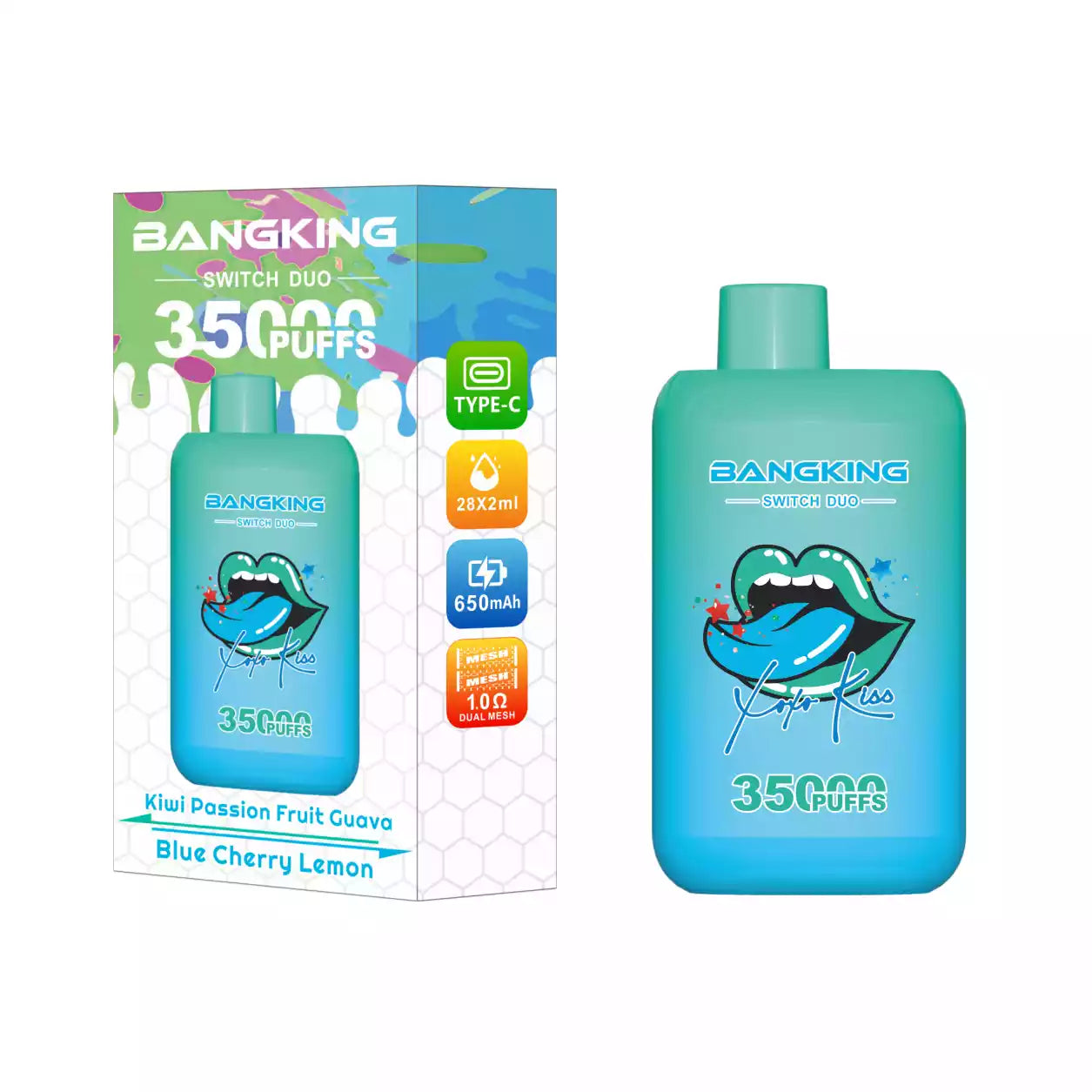 BANG KING 35000 Puffs DSK045 Dual Tastes Switch Bulk Buy Rechargeable Disposable Vapes Wholesale