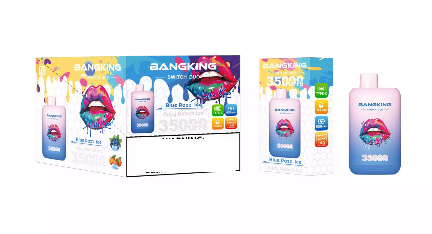 BANG KING 35000 Puffs DSK045 Dual Tastes Switch Bulk Buy Rechargeable Disposable Vapes Wholesale