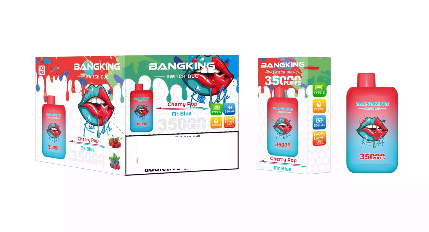 BANG KING 35000 Puffs DSK045 Dual Tastes Switch Bulk Buy Rechargeable Disposable Vapes Wholesale