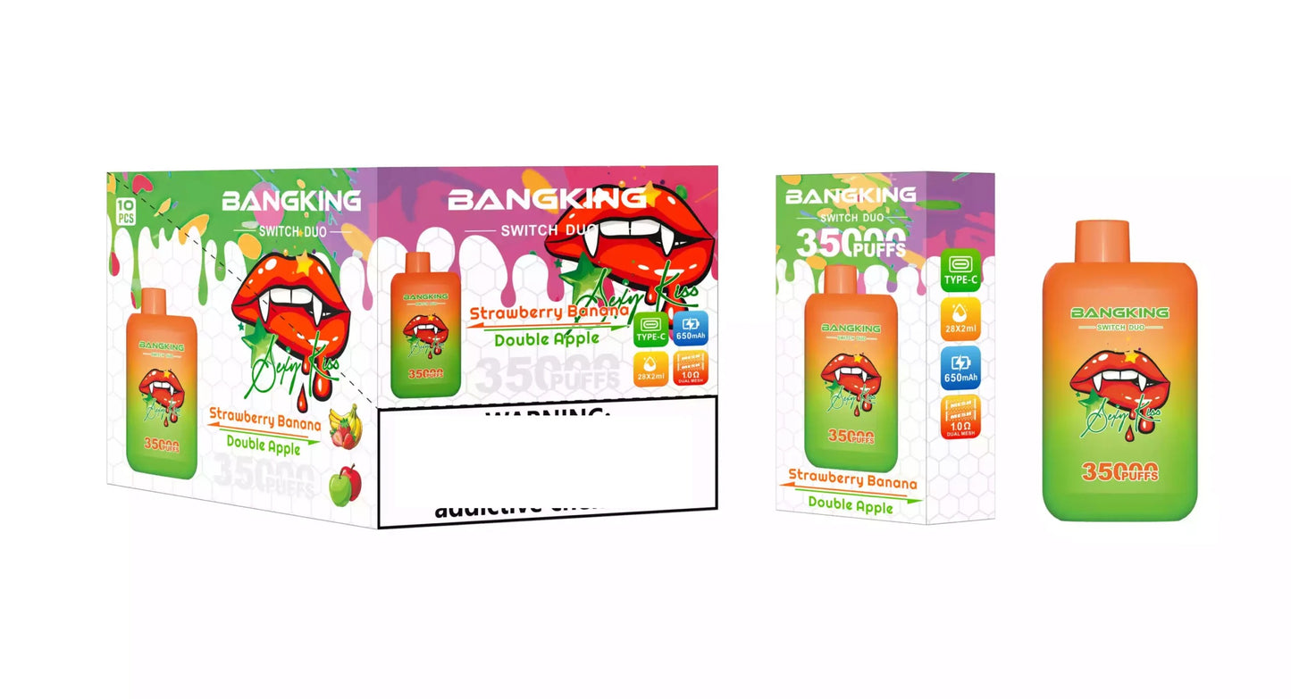 BANG KING 35000 Puffs DSK045 Dual Tastes Switch Bulk Buy Rechargeable Disposable Vapes Wholesale