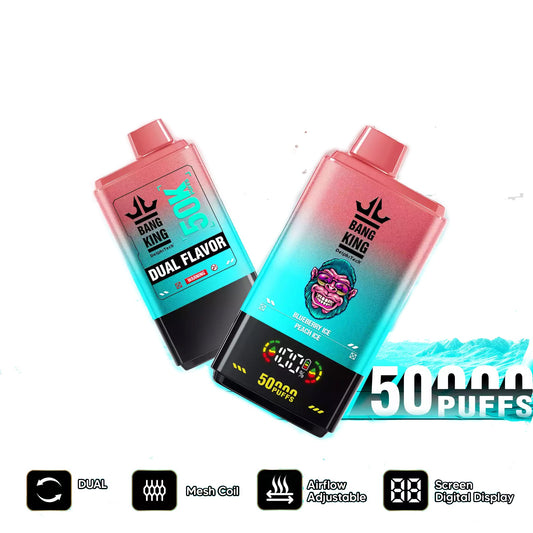 BANG KING 50000 Puffs DSK042 Dual Tastes Bulk Buy Rechargeable 50K Disposable Vapes Wholesale
